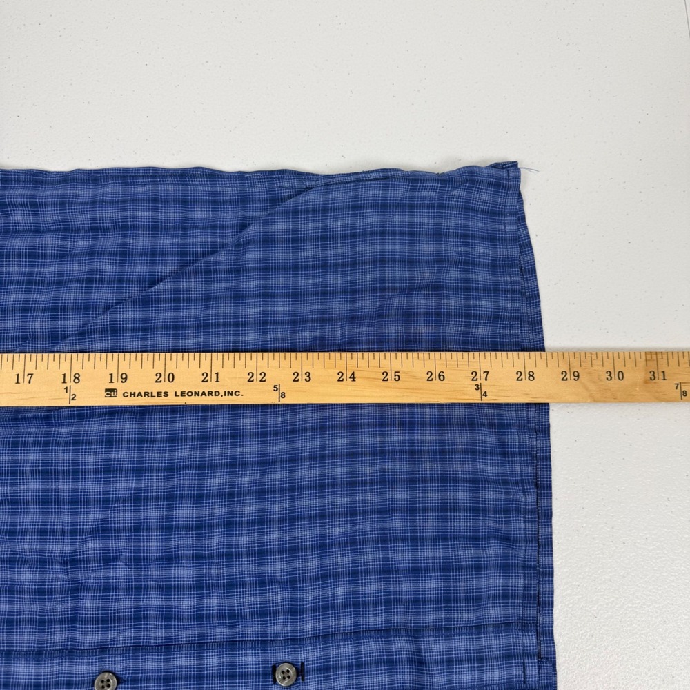 Marmot Mens Blue Plaid Short Sleeve Button Down Hiking Shirt Medium M - Picture 4 of 9